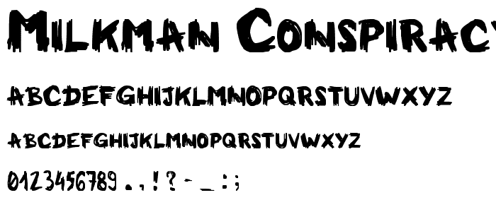 Milkman Conspiracy font